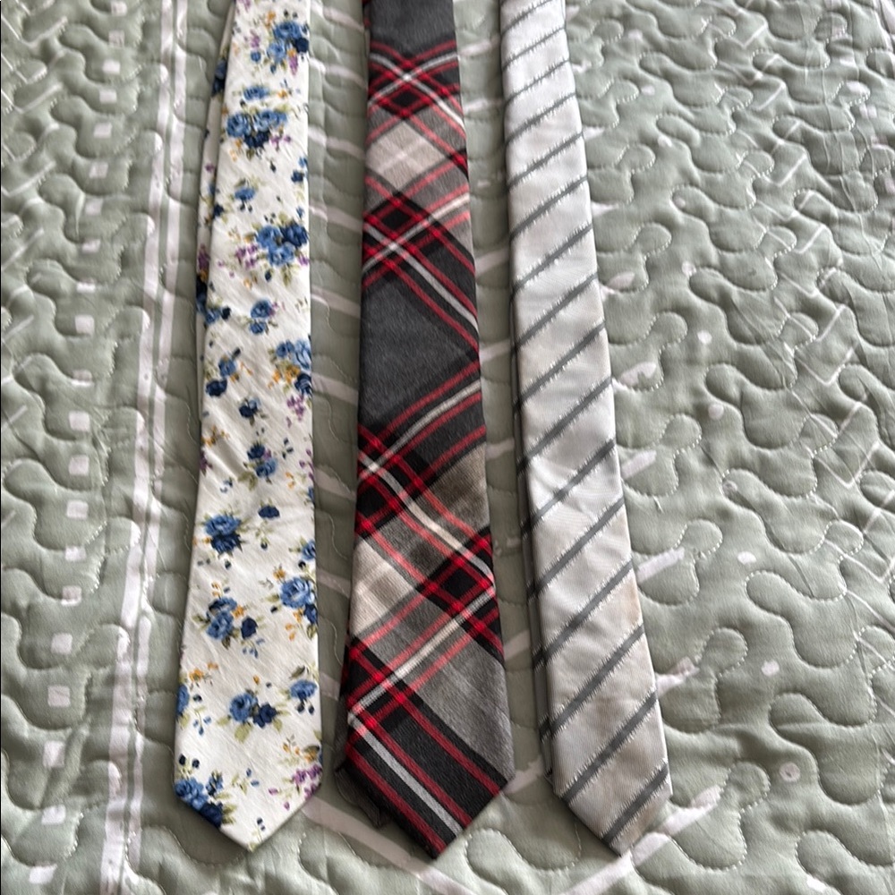 Bundle of Ties Floral Plaid Stripes Aldo Expresss